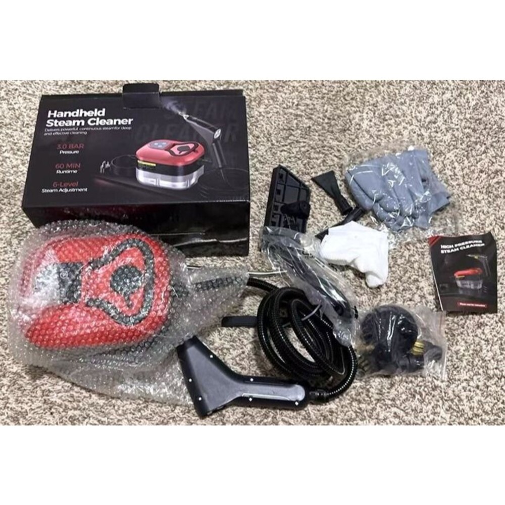 Steam Cleaner, Handheld Steam Cleaner for Cleaning, Red - Picture 10 of 11